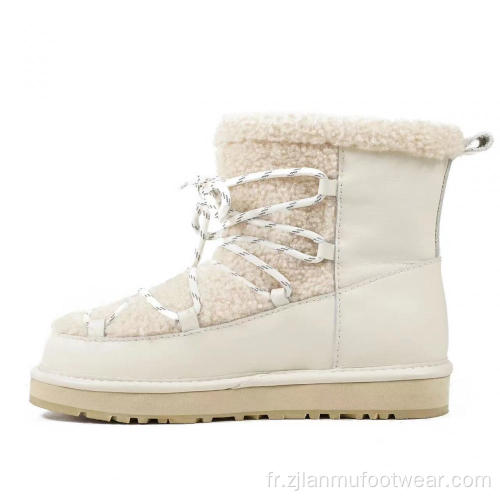 Bottes de peau de mouton australien chaleureusement luxueuse